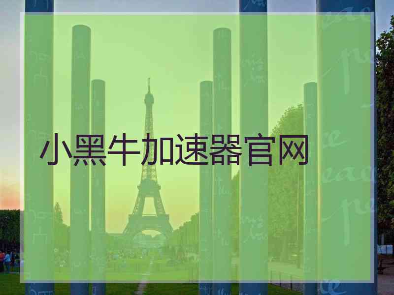 小黑牛加速器官网