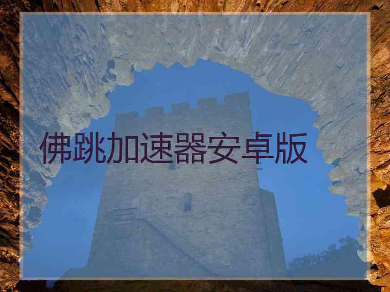 佛跳加速器安卓版