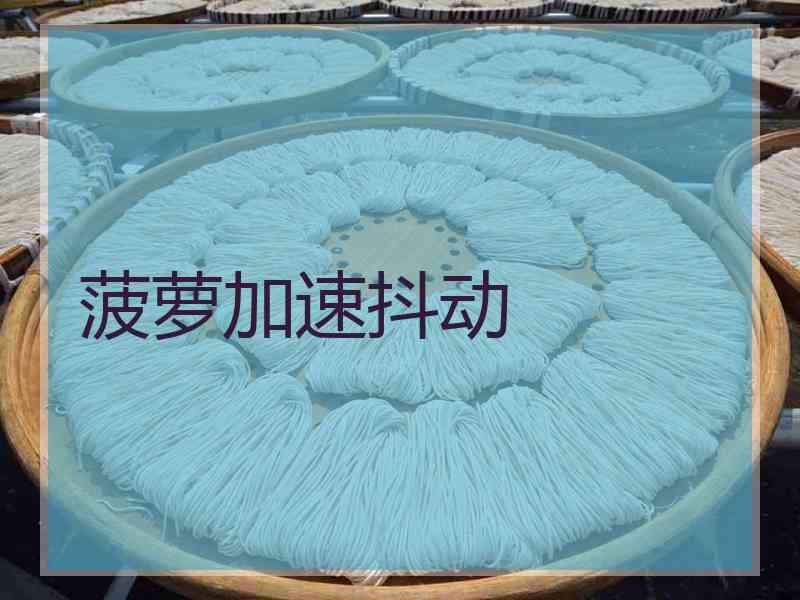 菠萝加速抖动