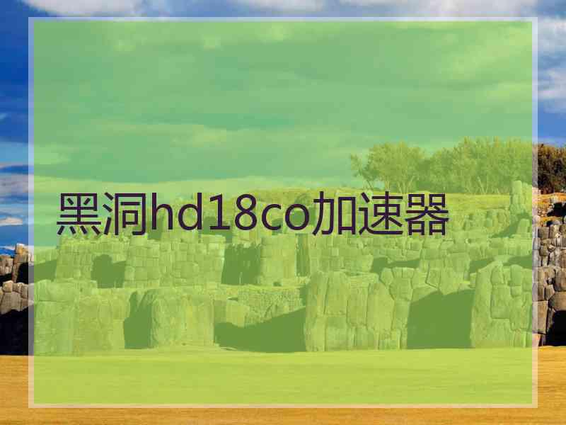 黑洞hd18co加速器