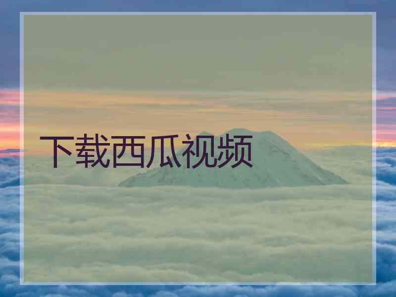 下载西瓜视频