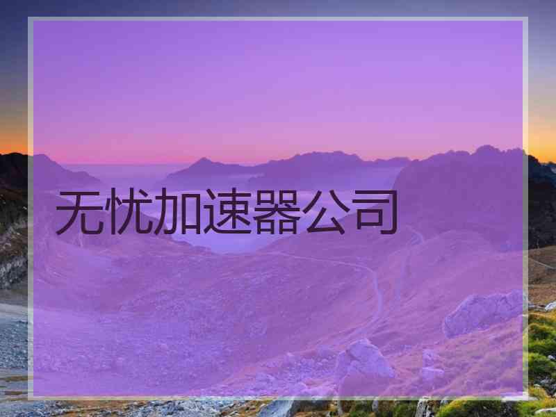 无忧加速器公司