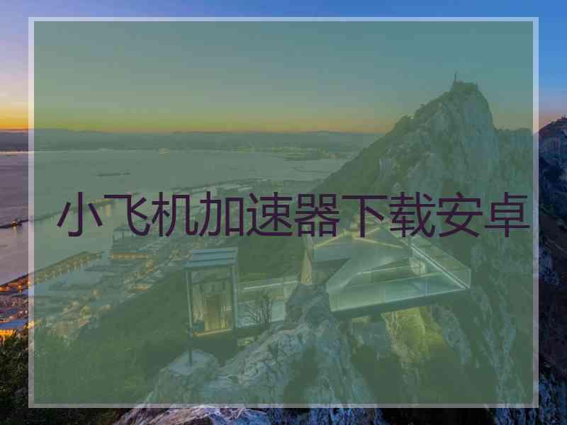 小飞机加速器下载安卓