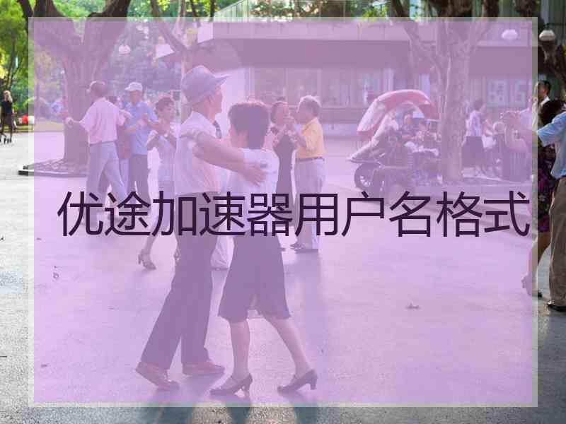 优途加速器用户名格式