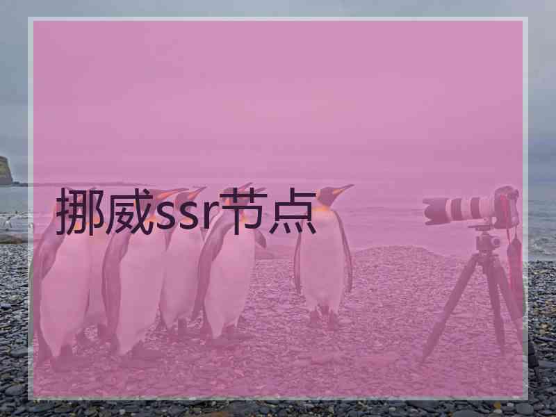 挪威ssr节点