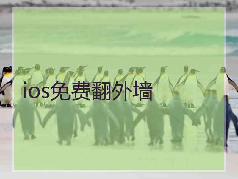 ios免费翻外墙