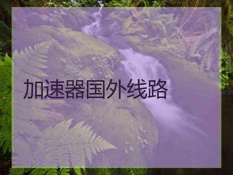 加速器国外线路