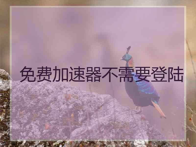 免费加速器不需要登陆