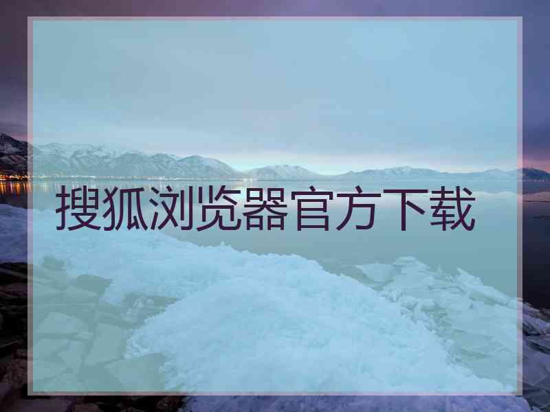 搜狐浏览器官方下载