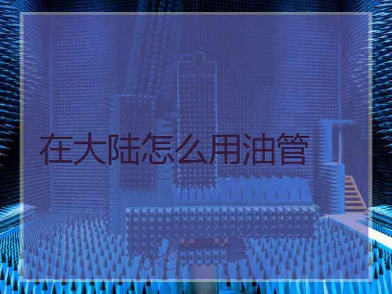在大陆怎么用油管