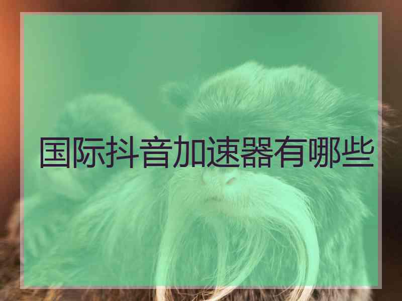 国际抖音加速器有哪些