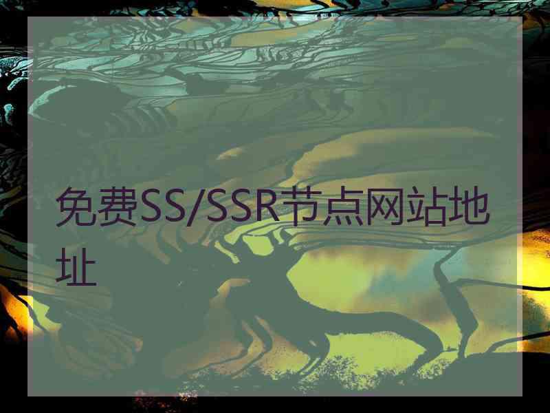 免费SS/SSR节点网站地址