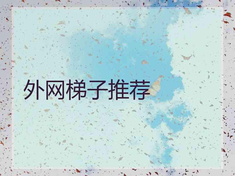 外网梯子推荐