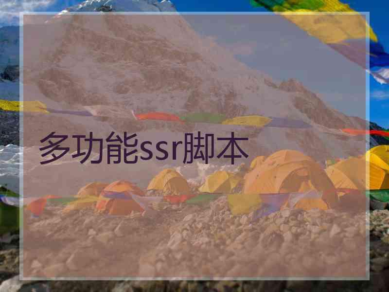 多功能ssr脚本