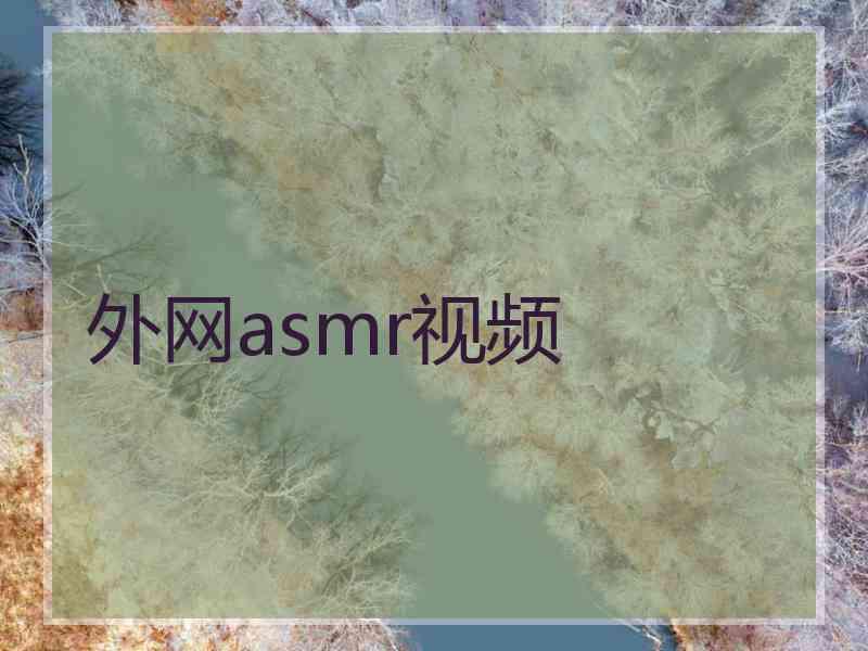 外网asmr视频