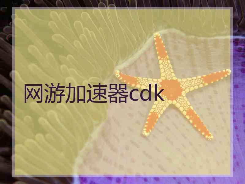 网游加速器cdk