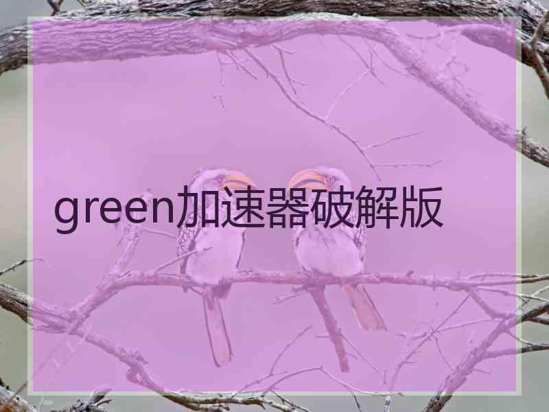 green加速器破解版