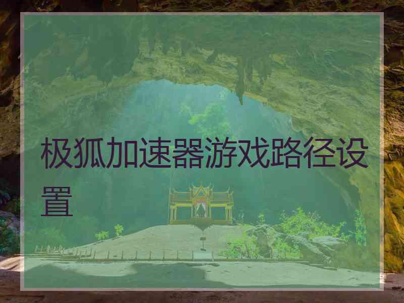 极狐加速器游戏路径设置