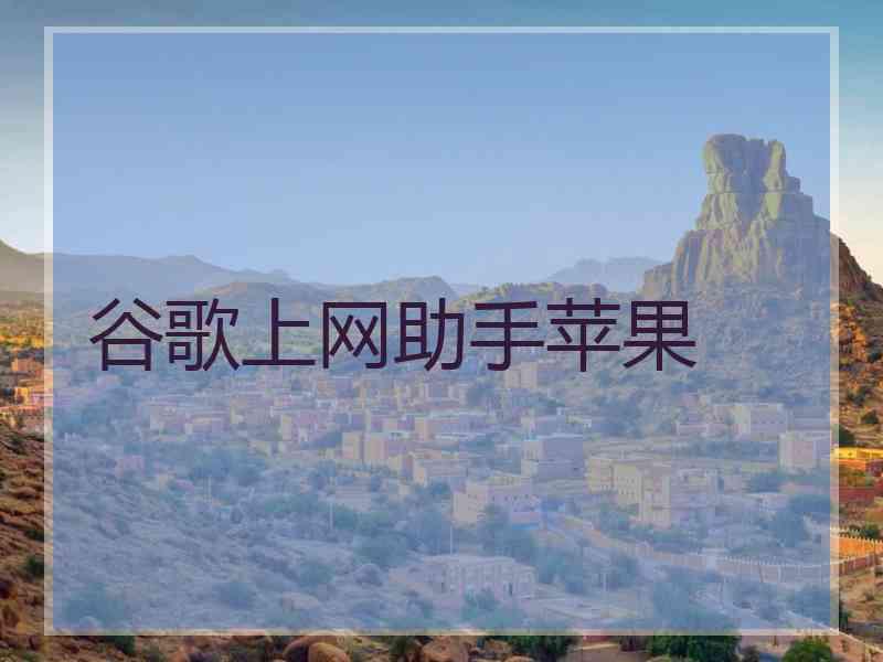 谷歌上网助手苹果