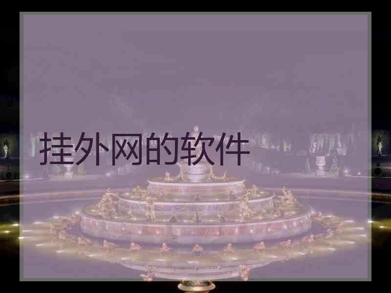 挂外网的软件