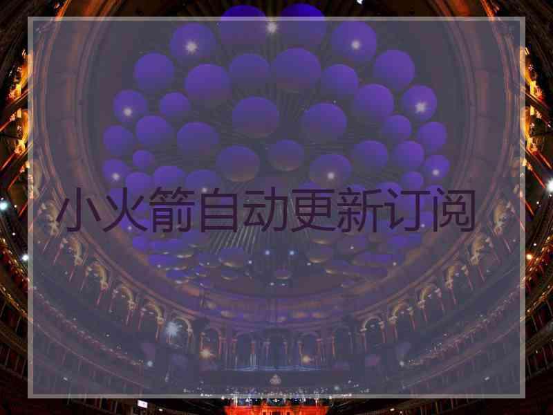 小火箭自动更新订阅