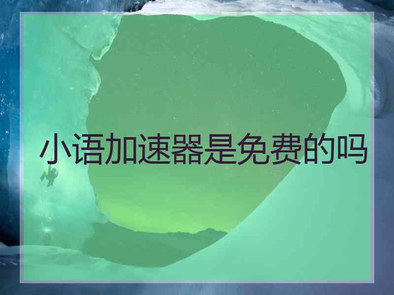 小语加速器是免费的吗