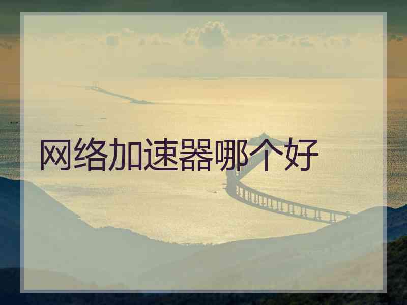 网络加速器哪个好