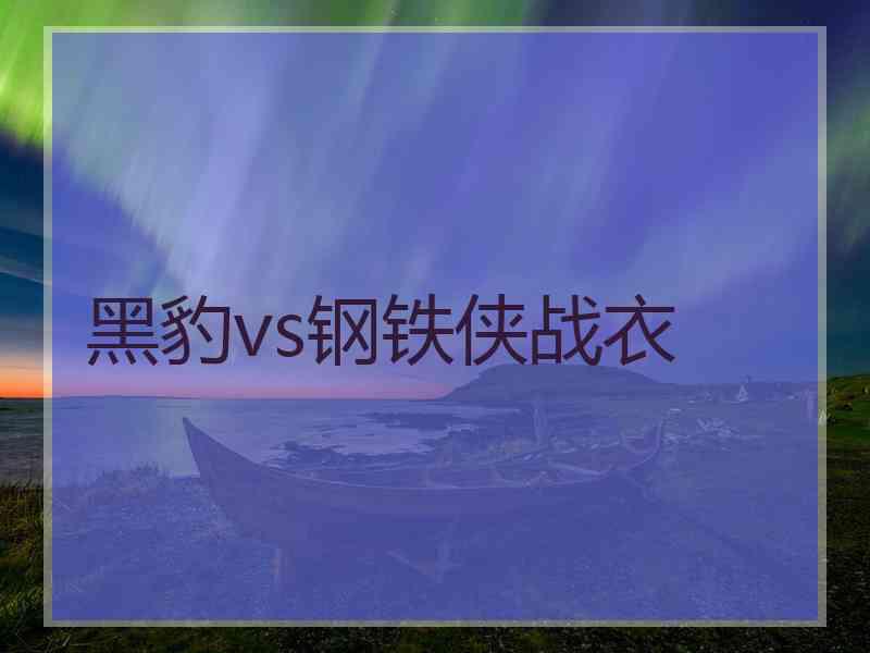 黑豹vs钢铁侠战衣
