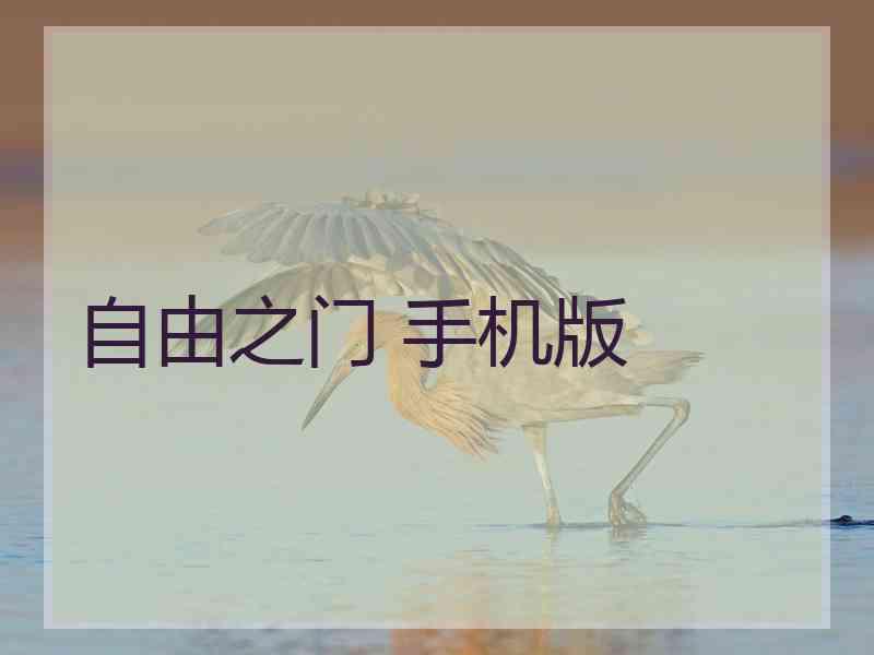 自由之门 手机版