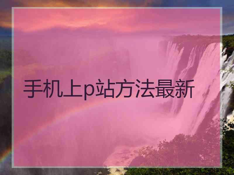 手机上p站方法最新