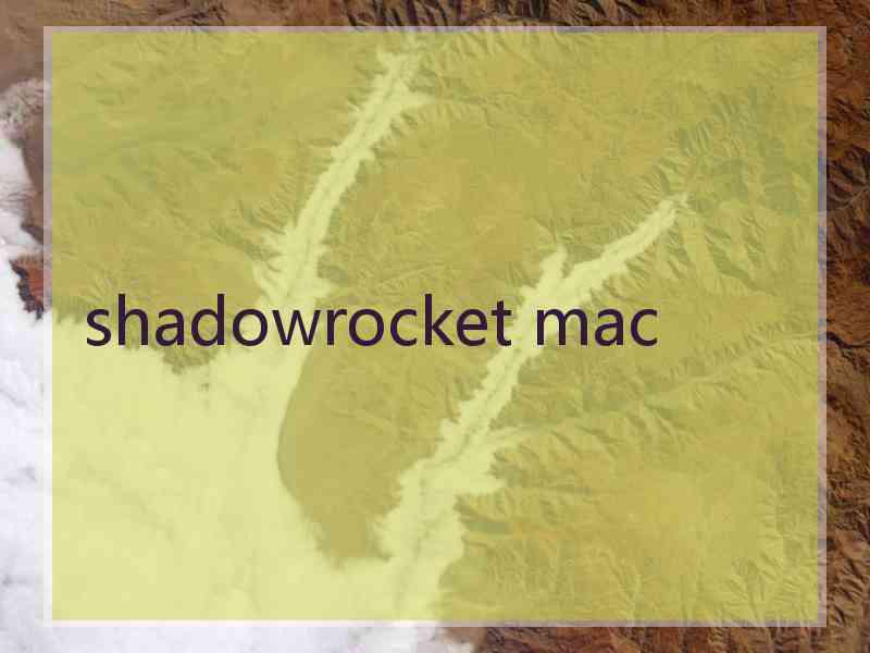 shadowrocket mac
