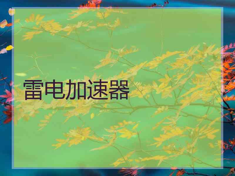 雷电加速器