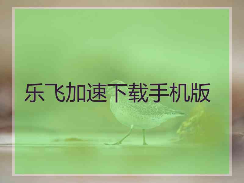 乐飞加速下载手机版