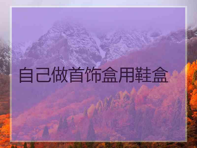 自己做首饰盒用鞋盒