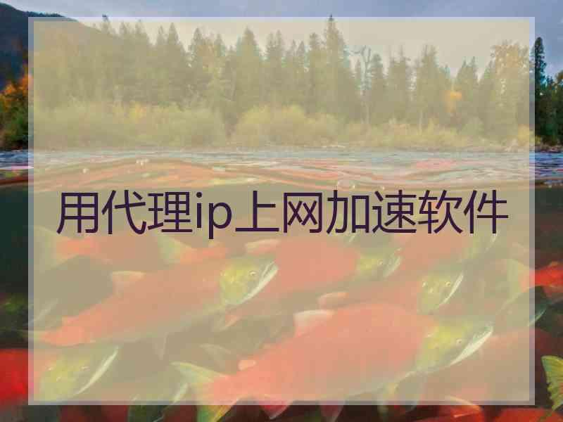 用代理ip上网加速软件
