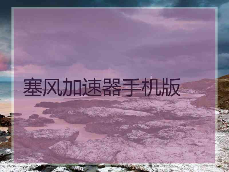 塞风加速器手机版