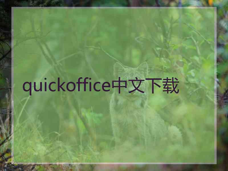 quickoffice中文下载