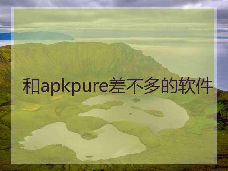 和apkpure差不多的软件