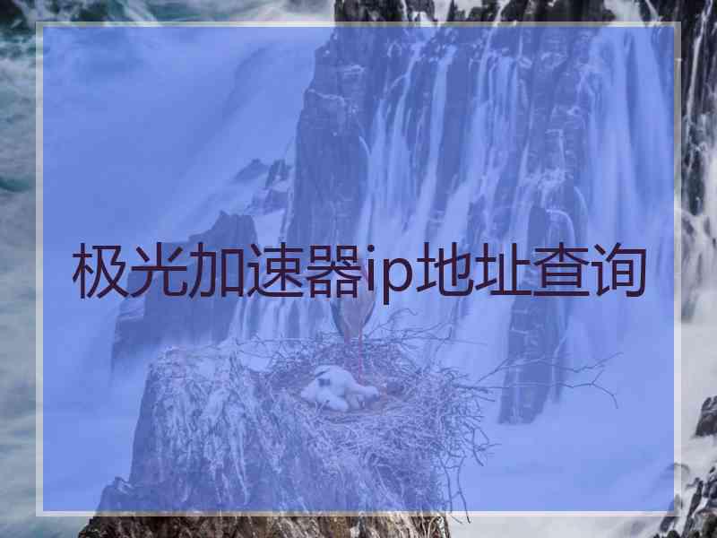 极光加速器ip地址查询
