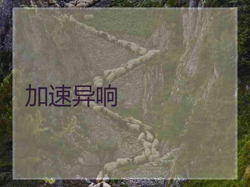 加速异响