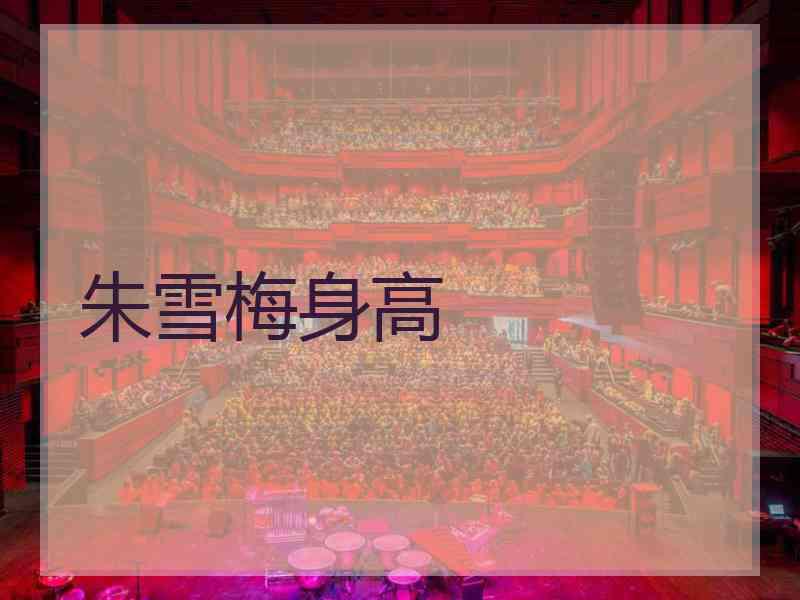朱雪梅身高