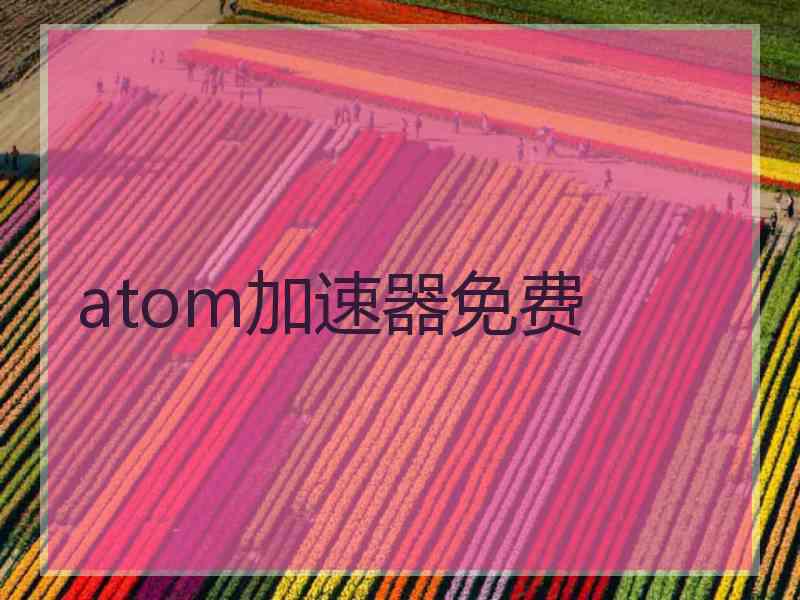 atom加速器免费