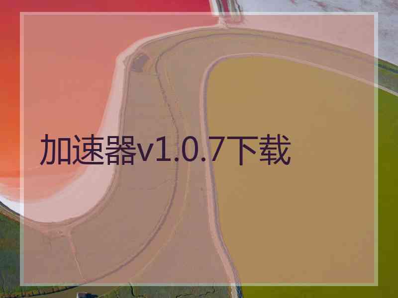 加速器v1.0.7下载