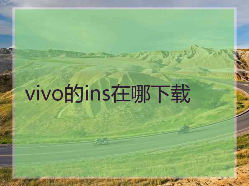 vivo的ins在哪下载