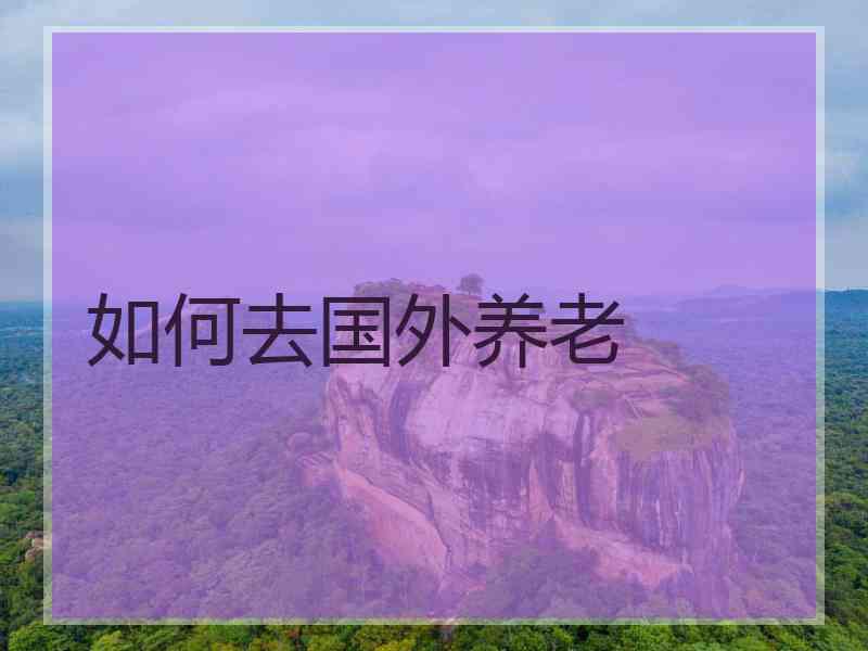 如何去国外养老