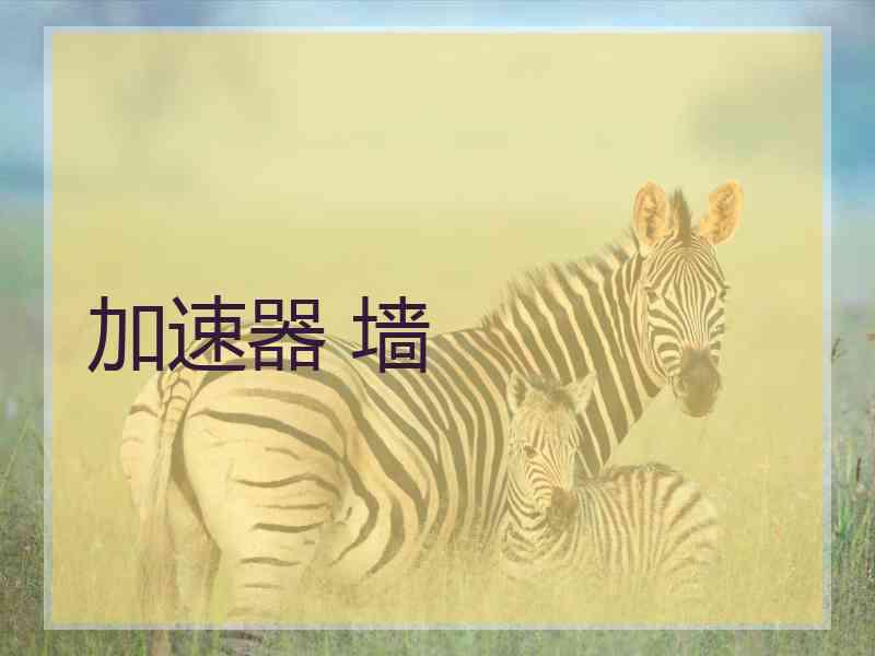 加速器 墙