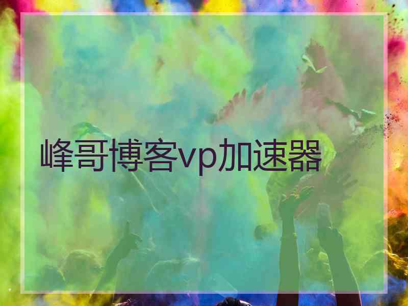 峰哥博客vp加速器