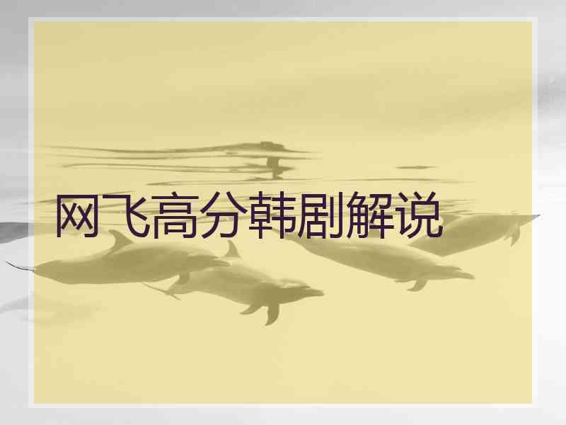 网飞高分韩剧解说