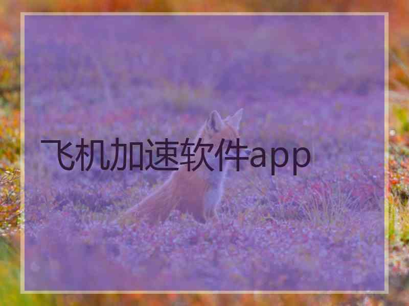 飞机加速软件app