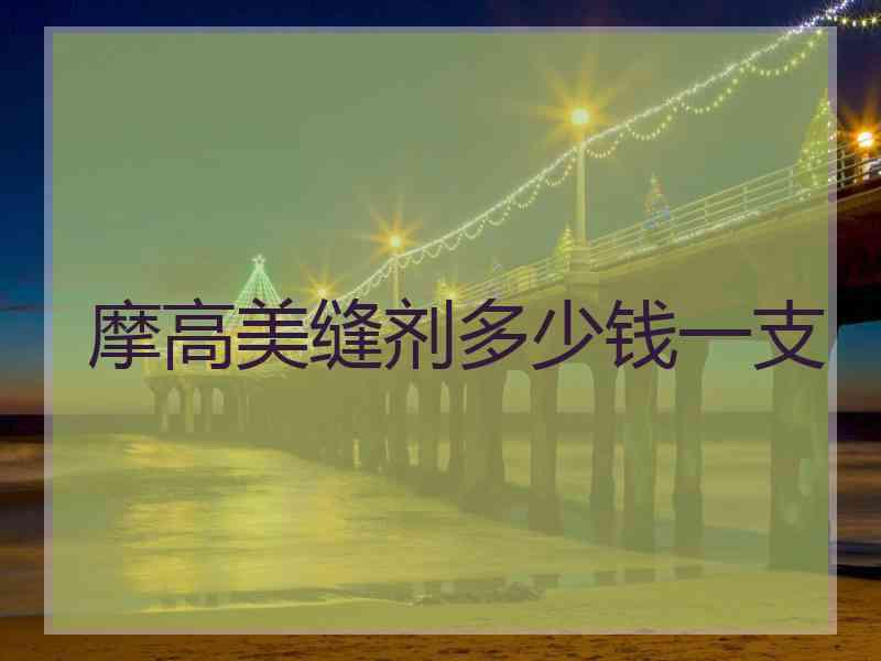 摩高美缝剂多少钱一支